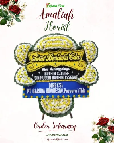 Papan Bunga Duka di Cigasong